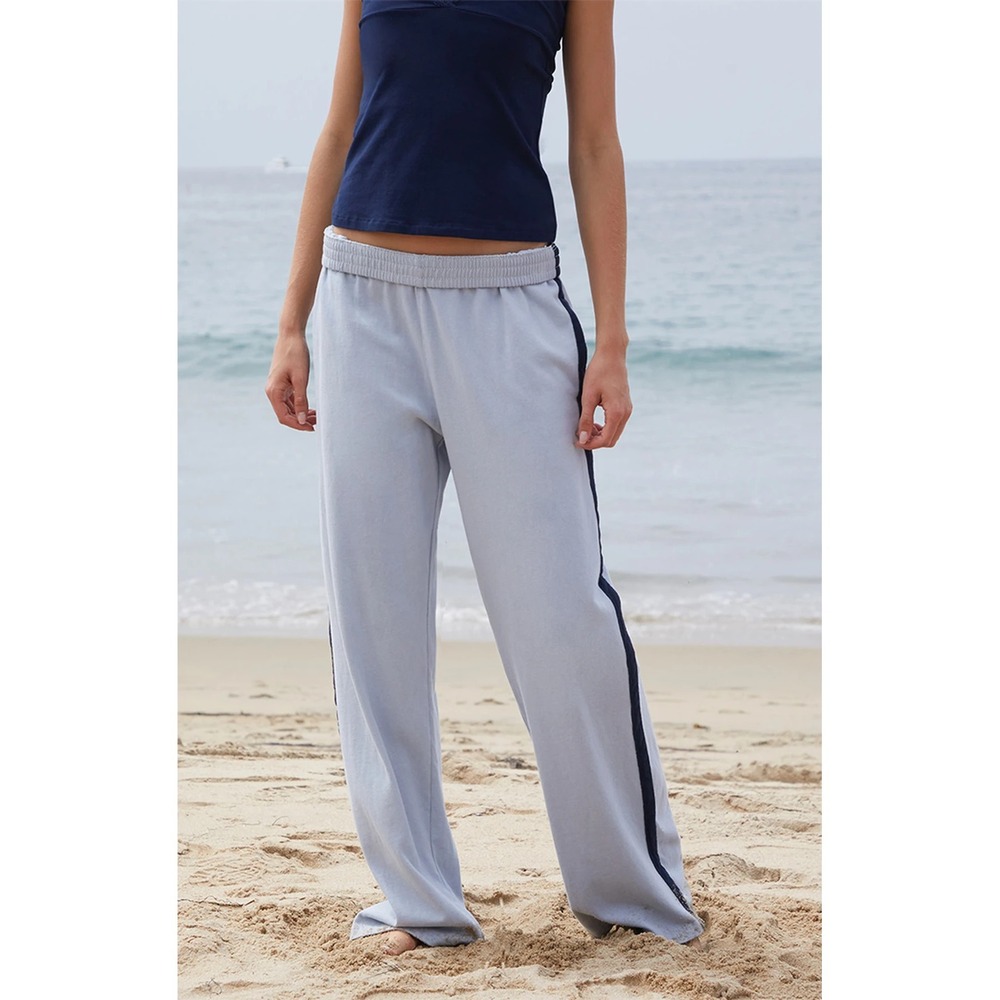 Pacsun John Galt Anastasia Sweatpants Women One Size Blue Wide Leg Elastic Waist